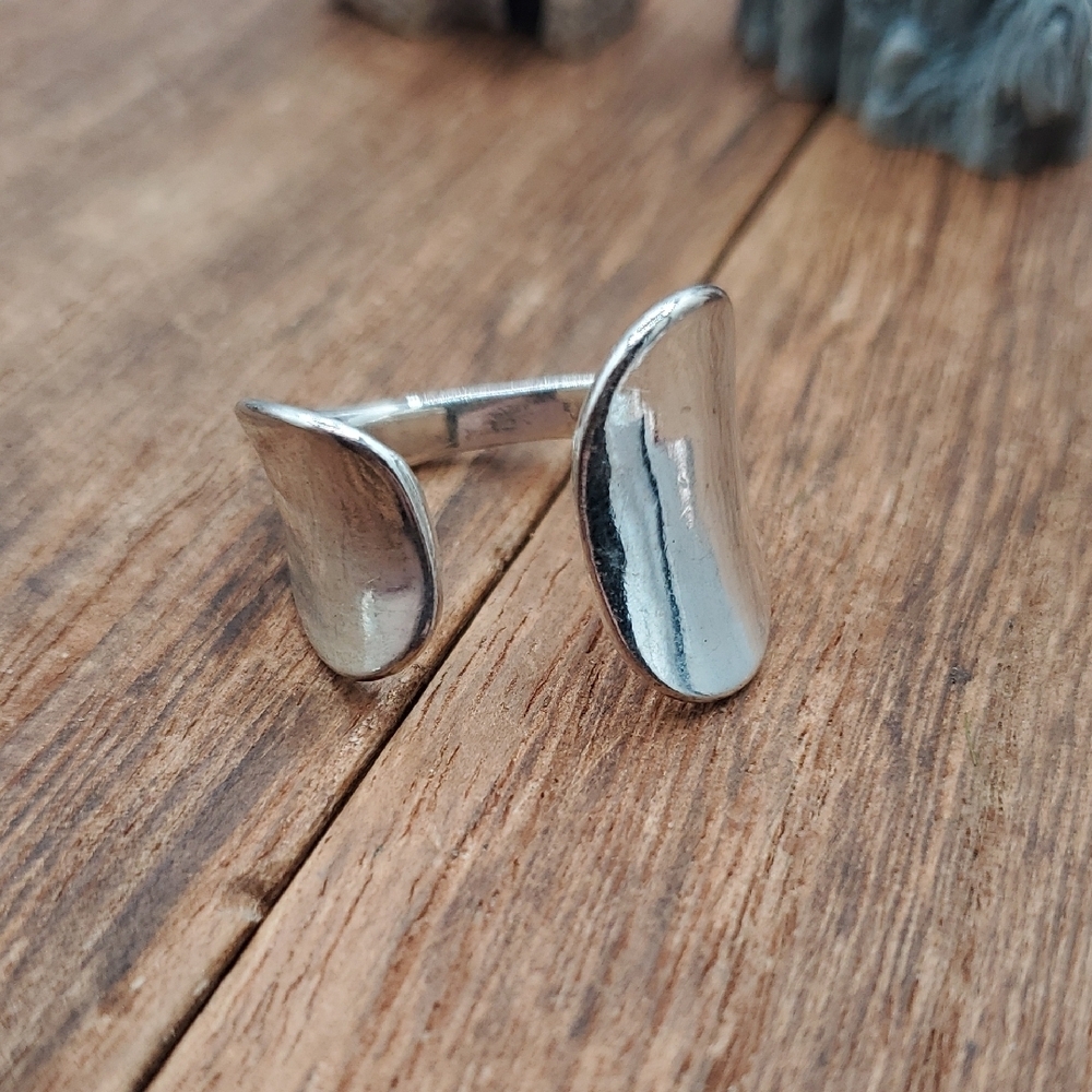 Silver‎ Men's Ring Adjustable Band R817